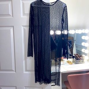 Mesh long sleeve top